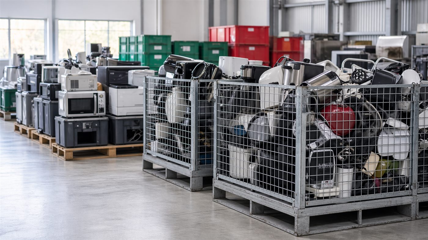 Pequeños aparatos eléctricos preparados para gestión RAEE profesional